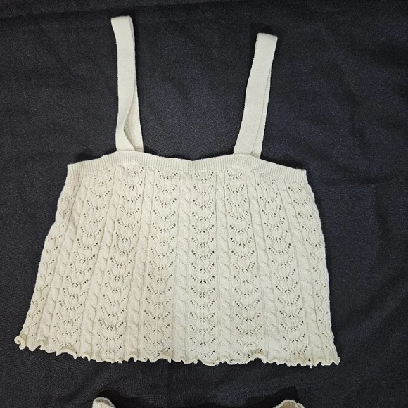 Cream Knit Skirt Size S - Picture 5 of 8